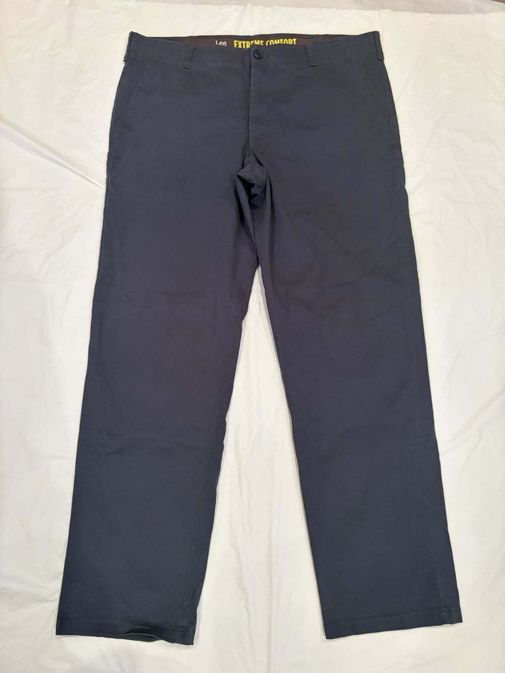 Lee Extreme Comfort Pants Men's 40x34 Navy Straight Fit